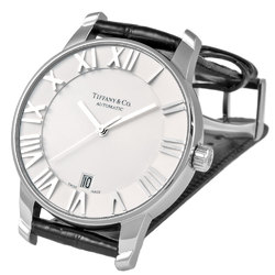 Tiffany Tiffany&Co Atlas Dome Date SS Men's Automatic Watch Silver Dial Z1800.68.10A21A50A