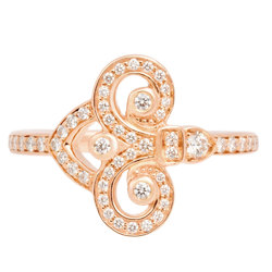 Tiffany Tiffany&Co Fleur de Lis Diamond Ring K18PG #12