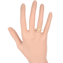 Tiffany Tiffany&Co Fleur de Lis Diamond Ring K18PG #12
