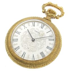 SEIKO pocket watch cal.21D gold plated made in Japan manual winding silver dial men's women's