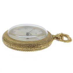 SEIKO pocket watch cal.21D gold plated made in Japan manual winding silver dial men's women's