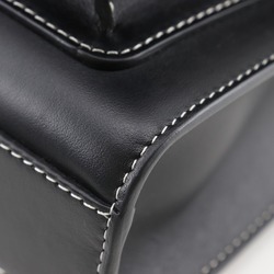 BURBERRY 2WAY Shoulder Handbag 8040892 Leather Made in Italy Black Crossbody 2way Open 2WAYShoulder Women's