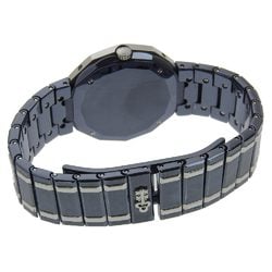 CORUM Admirals Cup Watch 99.710.30 V050 Gun Blue Quartz Analog Display Navy Dial Ladies