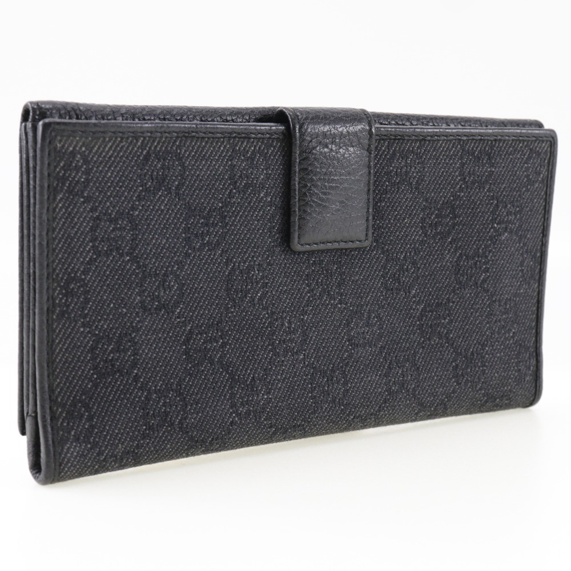 GUCCI long wallet 143391 leather snap button men women