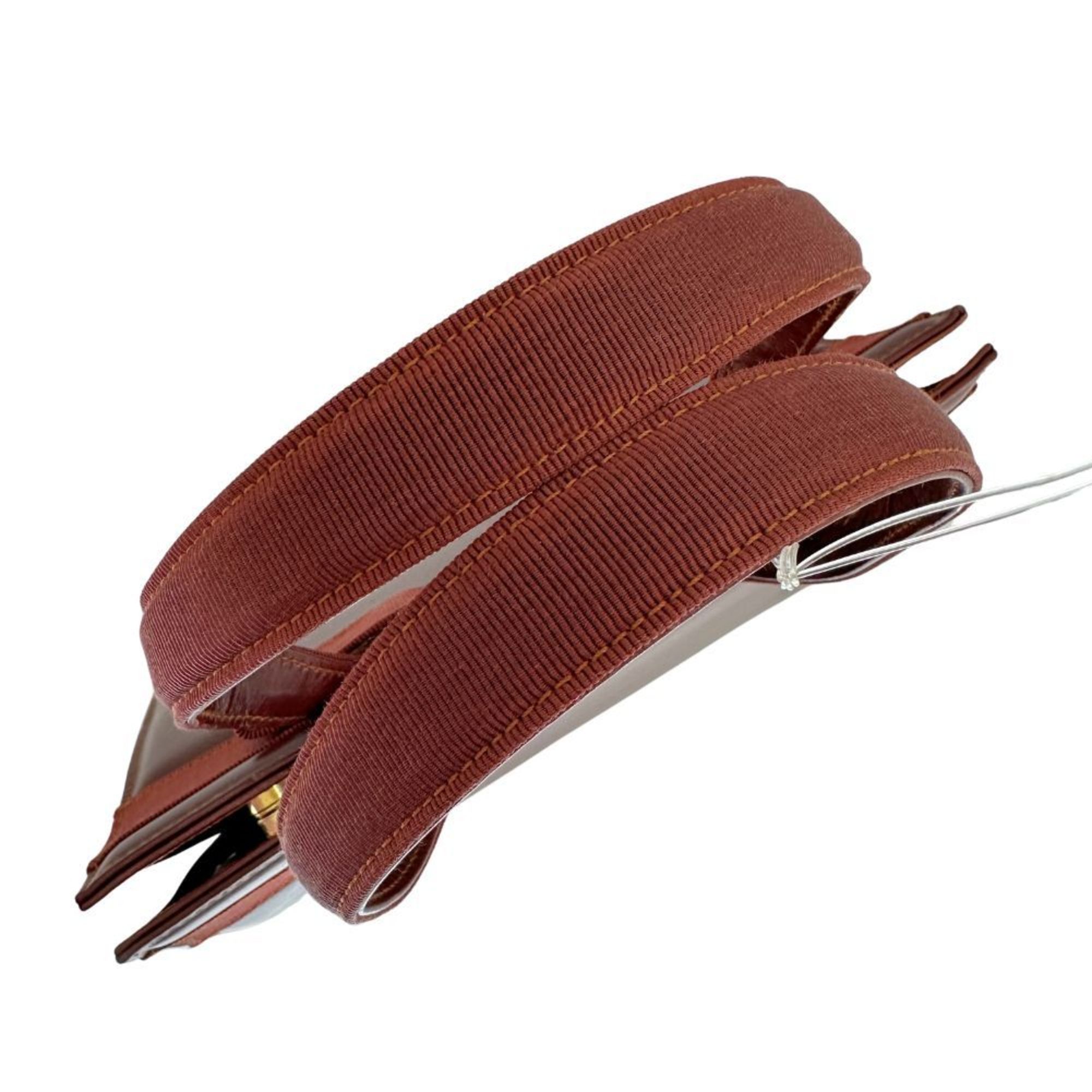 Salvatore Ferragamo Vara Ribbon Handbag 2WAY Shoulder Calf Made in Italy Brown 2way Magnetic Type ribbon Ladies