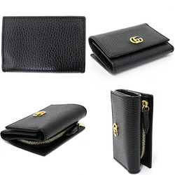 GUCCI GG Marmont Medium Card Case Trifold Wallet Leather 644407 Black