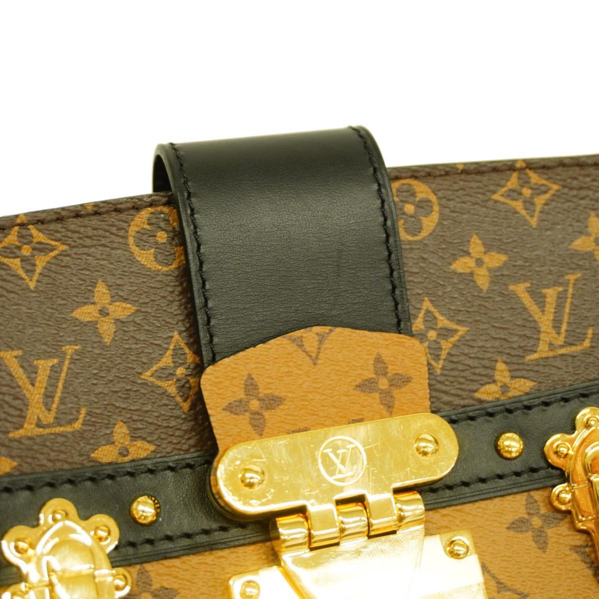 Louis Vuitton Shoulder Bag Monogram Reverse Trunk Clutch M43596 Brown Ladies eLADY Globazone