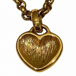Christian Dior Dior heart stone logo gold brand accessory necklace ladies
