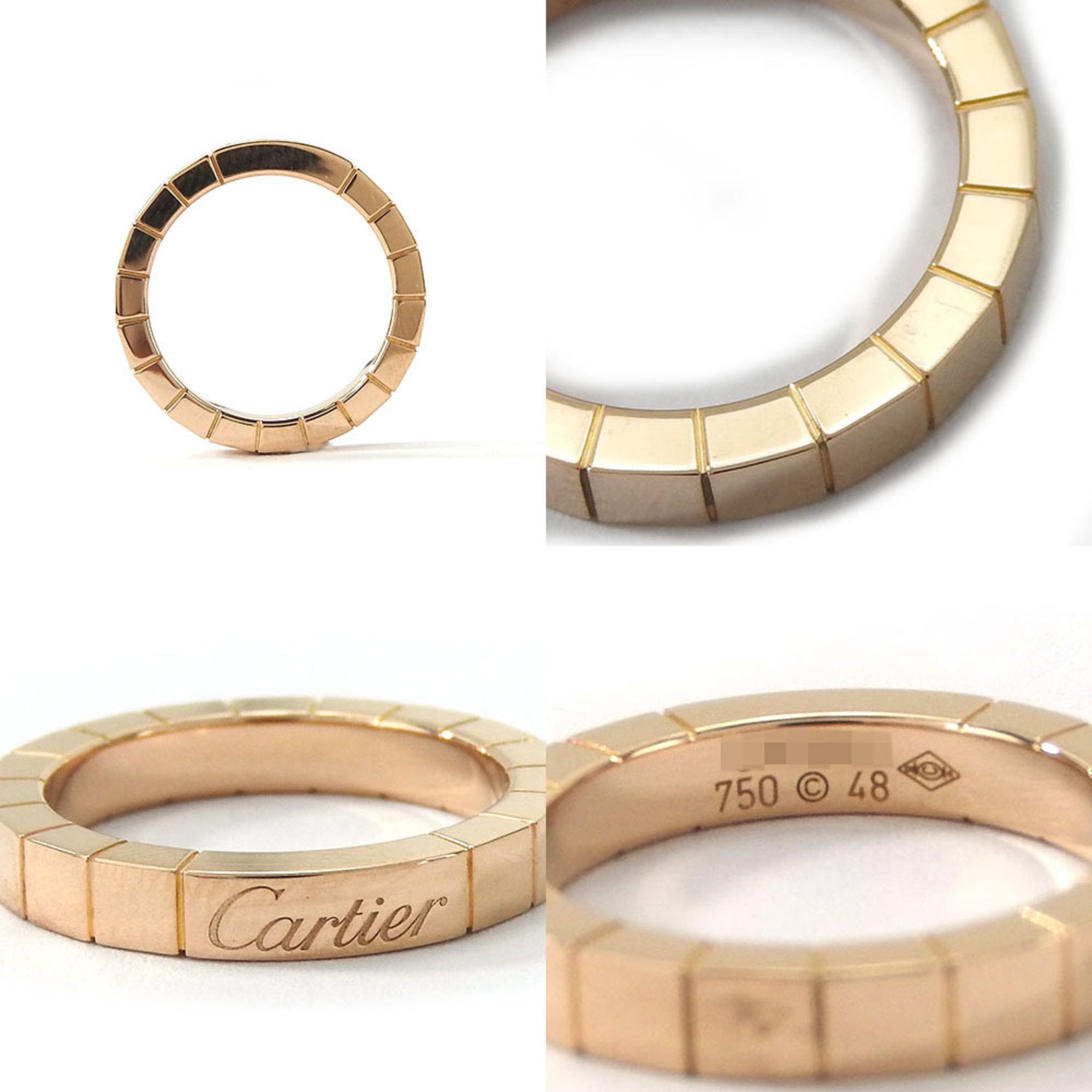 Cartier Ring Raniere 48 Au750 K18 PG Pink Gold Approx. 5.4g Wedding Accessories Women's ring wedding