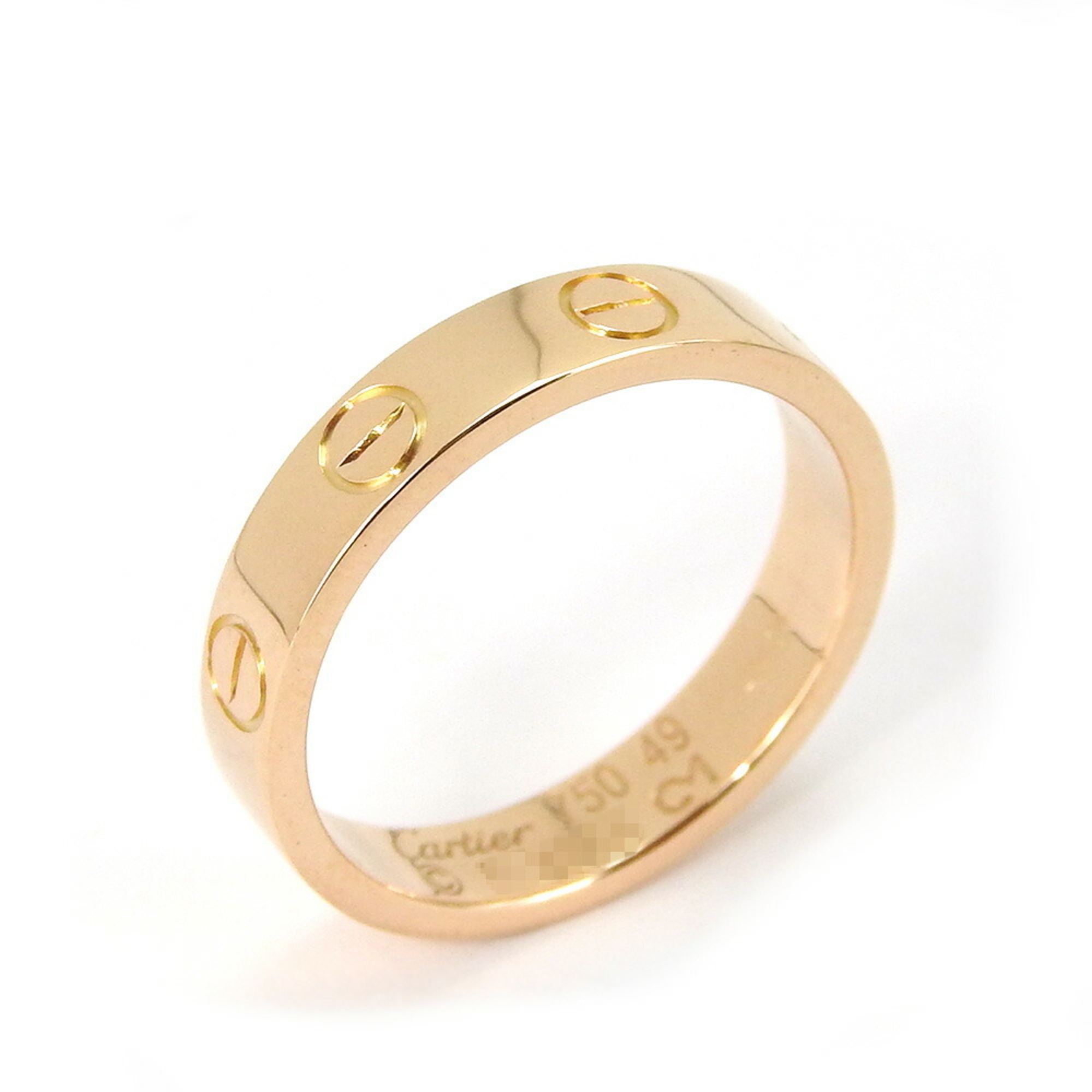 Cartier Ring Love No. 49 Daily Size 9 Au750 K18 PG Pink Gold Approx. 3.4g Accessories Women s love ring eLADY Globazone