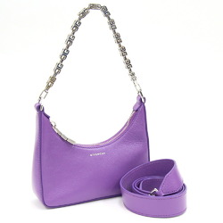 Givenchy Shoulder Bag Moon Cutout BB50QKB1LD Purple Leather Ladies GIVENCHY