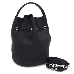 Balenciaga Handbag Drawstring Wheels XS 656682 Black Nylon Shoulder Bag Bucket Women's BALENCIAGA