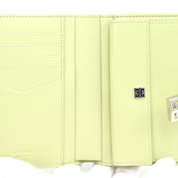 Givenchy Bifold Wallet 4G Leather Box Light Green Compact Women's GIVENCHY
