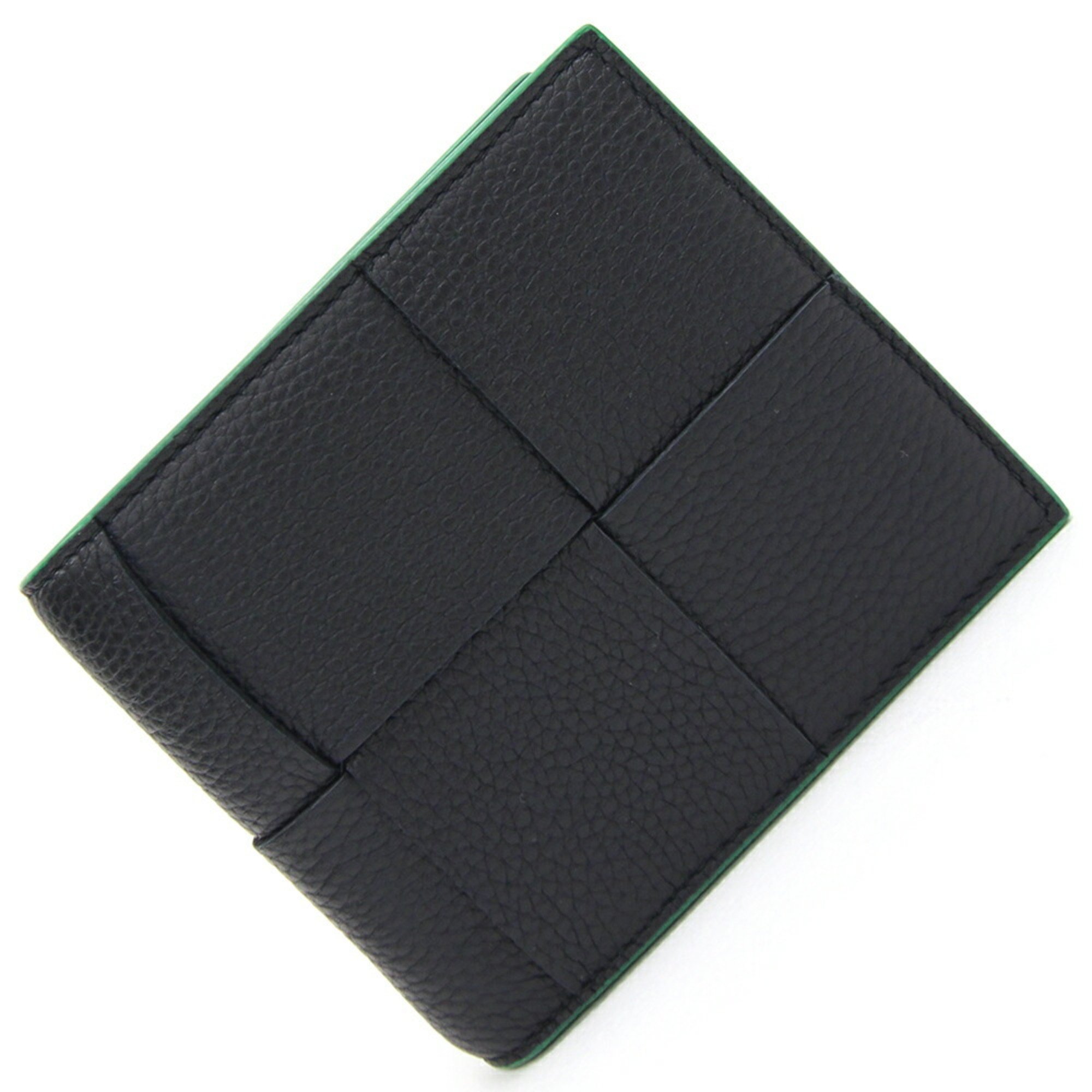 Bottega Veneta Black Leather Bifold Wallet