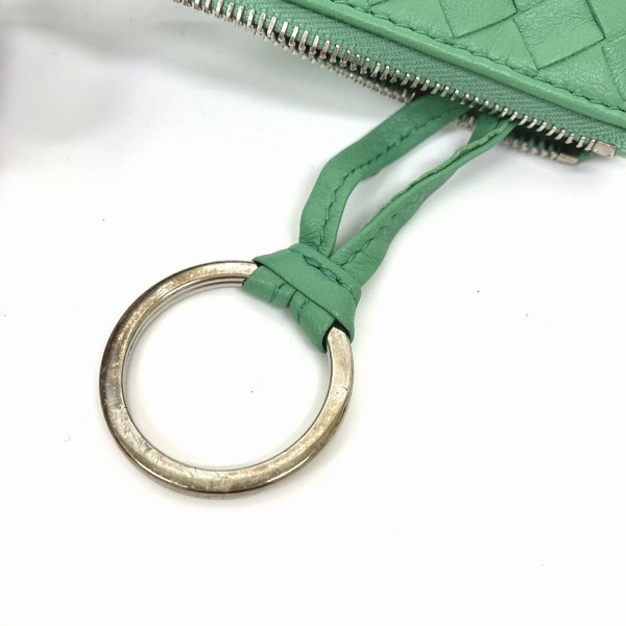 Bottega Veneta Intrecciato Green Brand Accessories Key Case Men Women