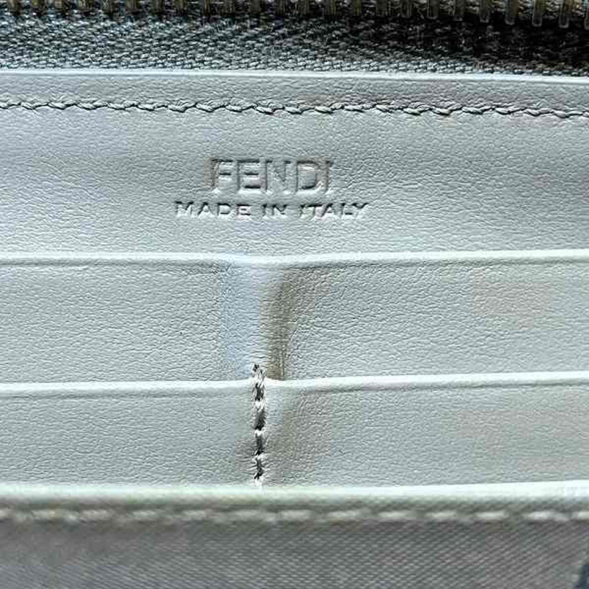 FENDI Plexiglas studs 8M0299 Calf leather long wallet ladies