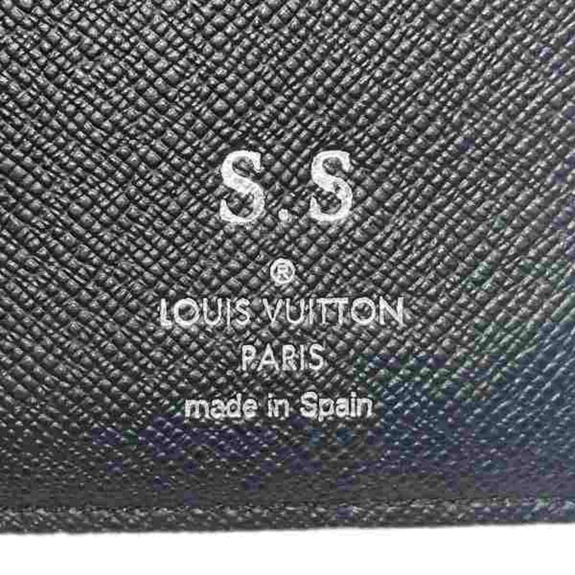 Louis Vuitton Monogram Eclipse Portefeuille Brother M61697 Wallet Men's Women's
