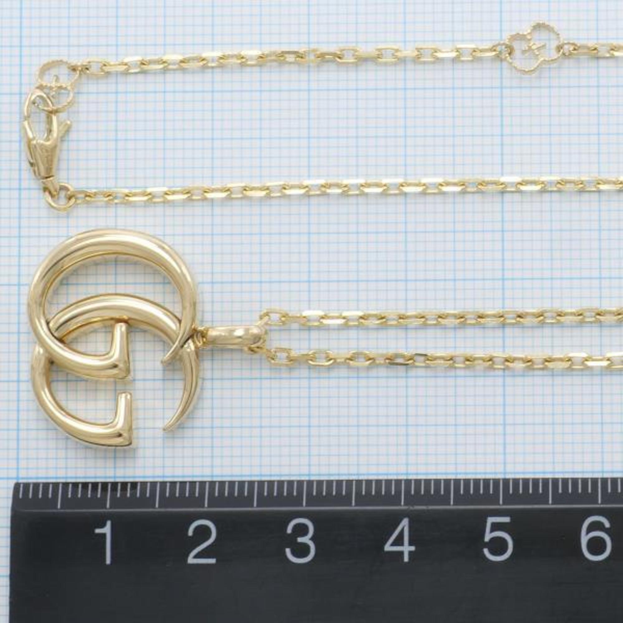 Gucci Double G K18YG Necklace Total Weight Approx. 16.4g 63cm Jewelry