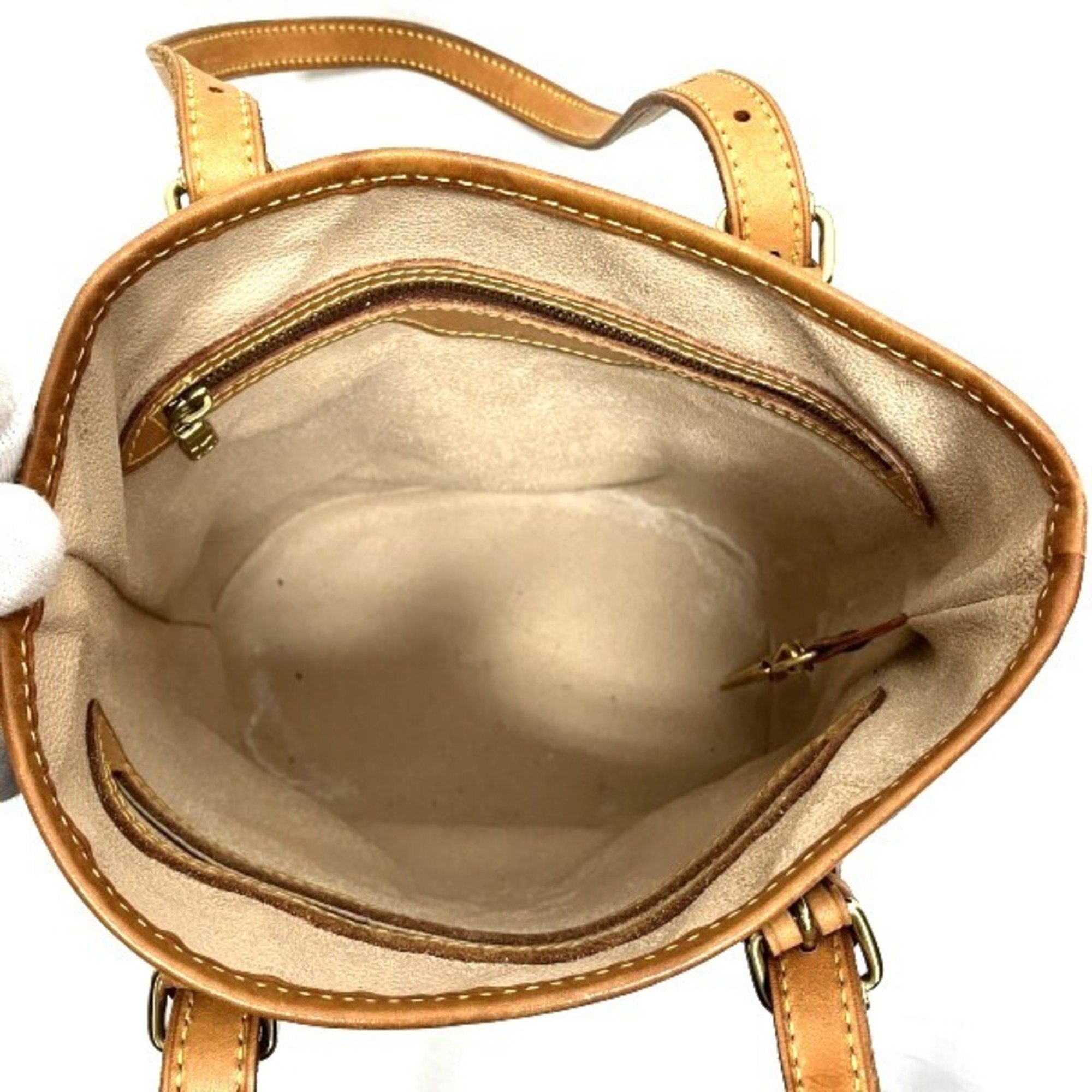 Louis Vuitton Monogram Petit Bucket M42238 Bag Tote Men Women