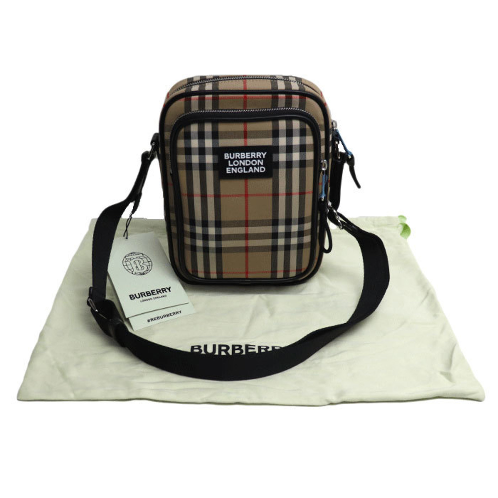 BURBERRY Vintage Check Shoulder Bag Archive Beige 8023381 Men Women