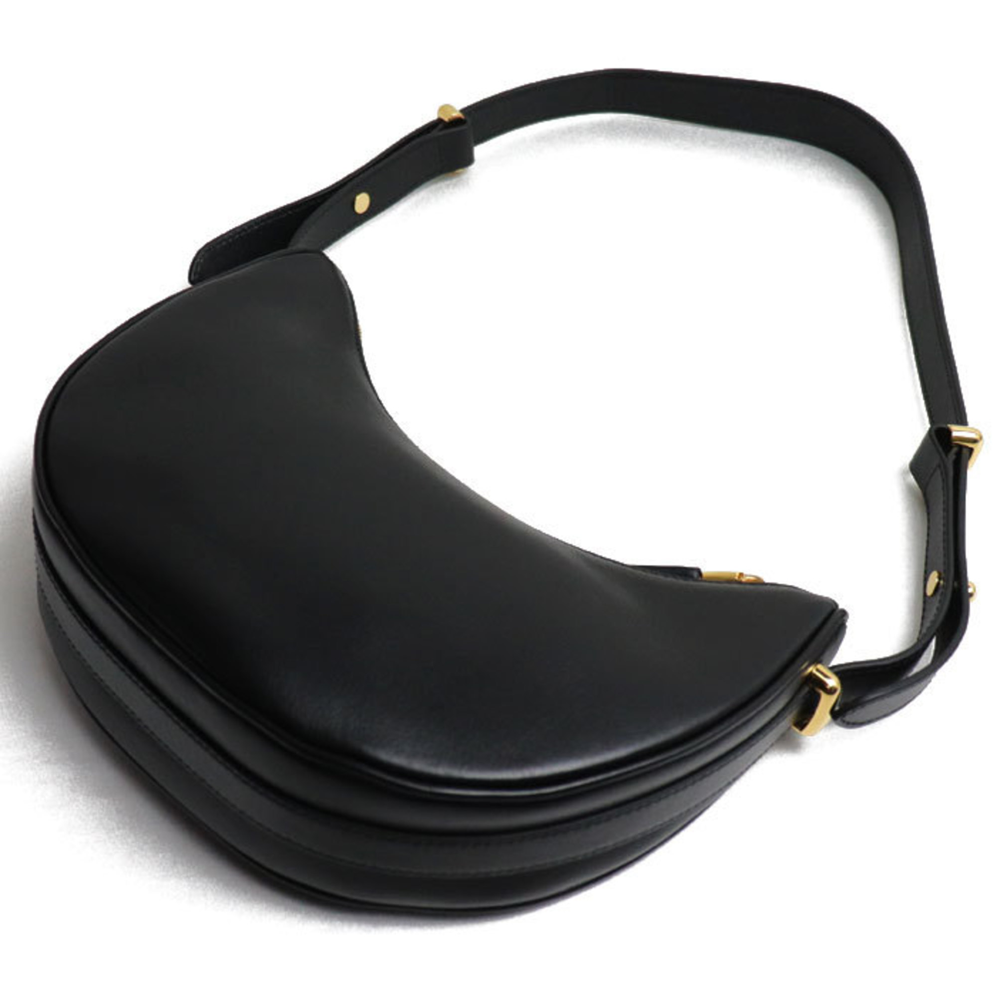 PRADA Prada Arche Shoulder Bag Black 1BC194 IC Chip Ladies