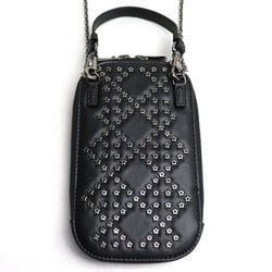 Christian Dior Phone Holder 2Way Shoulder Bag Black S0872BNHB Women's