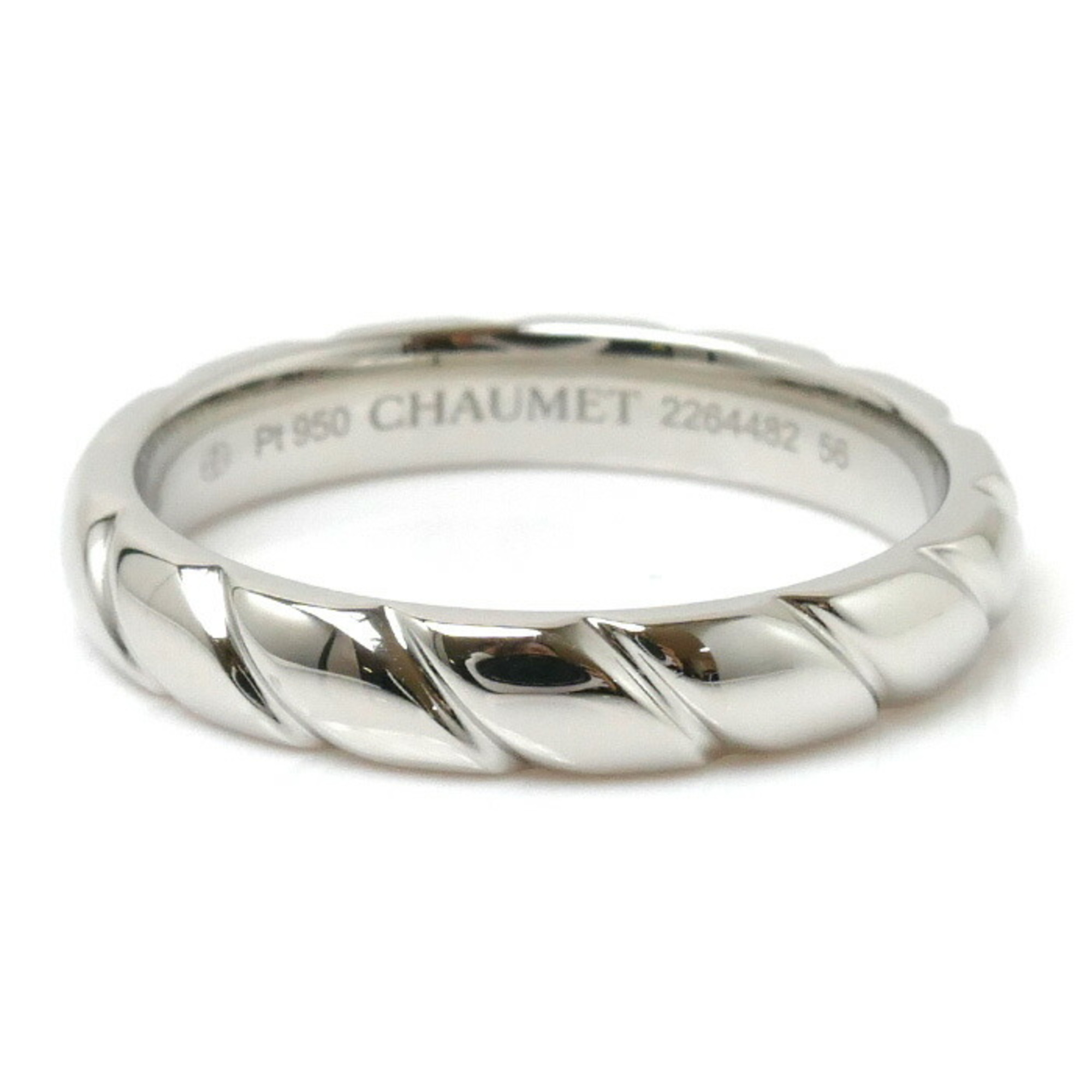Chaumet Pt950 Platinum Torsade Ring 095903-056 7.2g Women's
