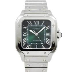 Cartier Santos de LM WSSA0062 Men's Watch Date Green Dial Automatic De
