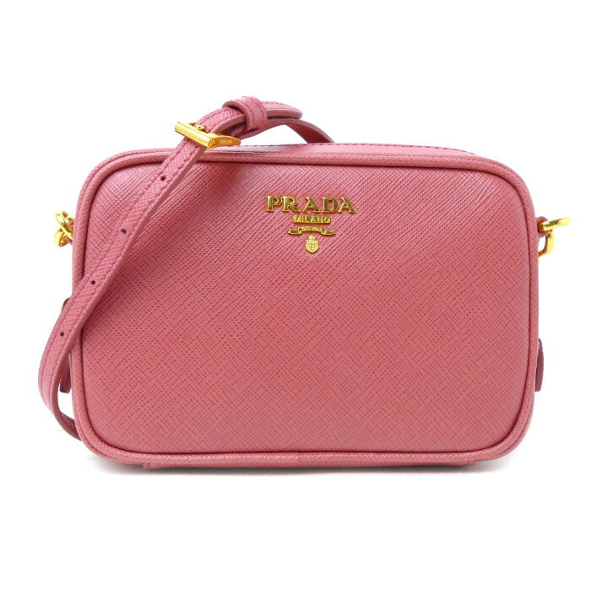 PRADA Saffiano Shoulder Bag Pink 1N1674 Women's | eLADY Globazone