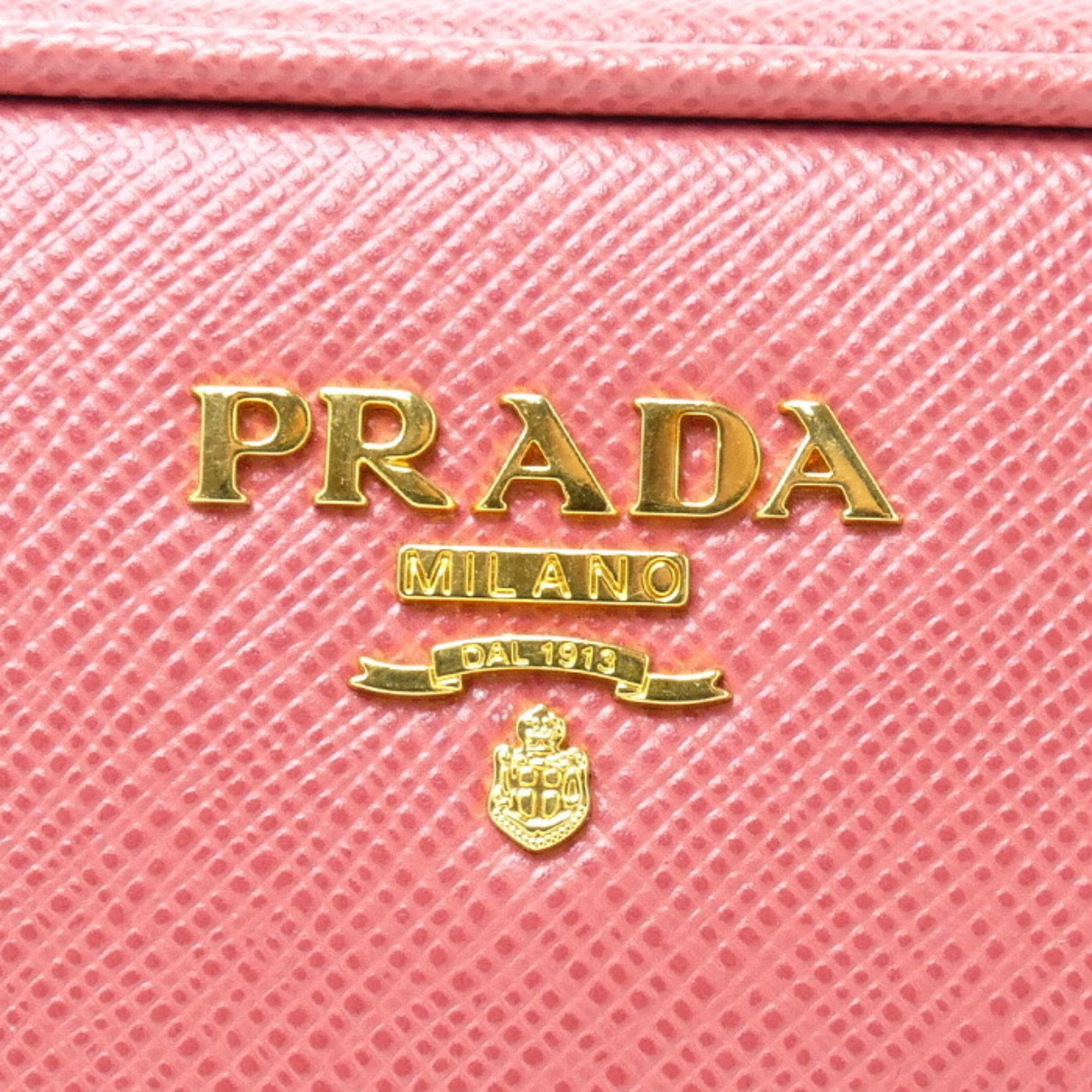 PRADA Saffiano Shoulder Bag Pink 1N1674 Women's