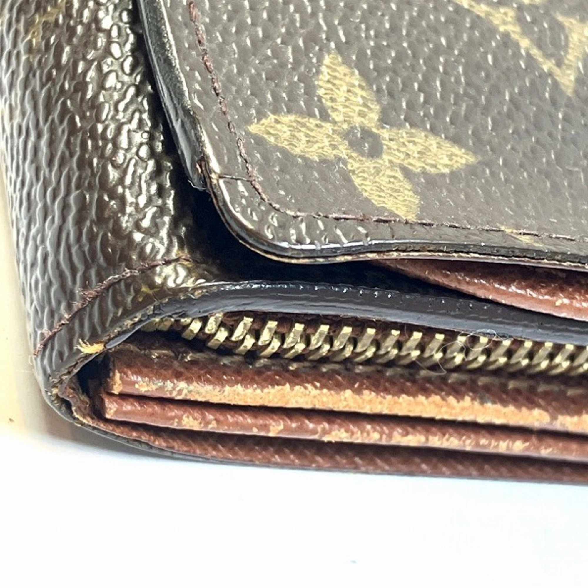 Louis Vuitton Monogram Portomone Sip M61735 Wallet Bifold Men's Women's