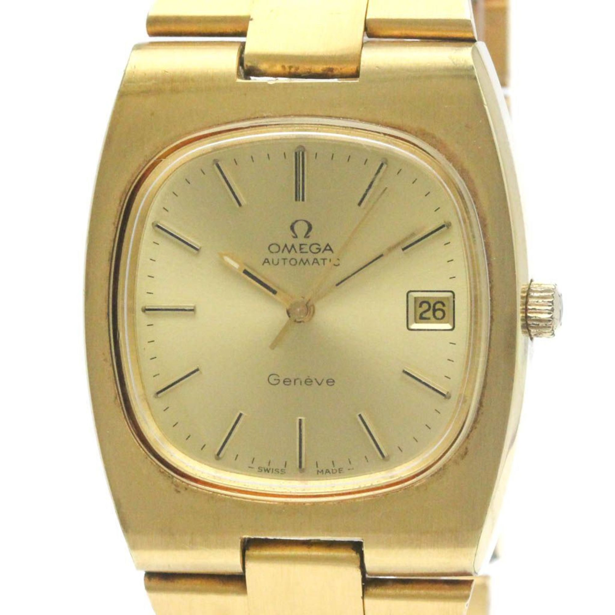 Vintage OMEGA Geneve Cal 1012 Automatic Gold Plated Watch 166.0191 BF568299