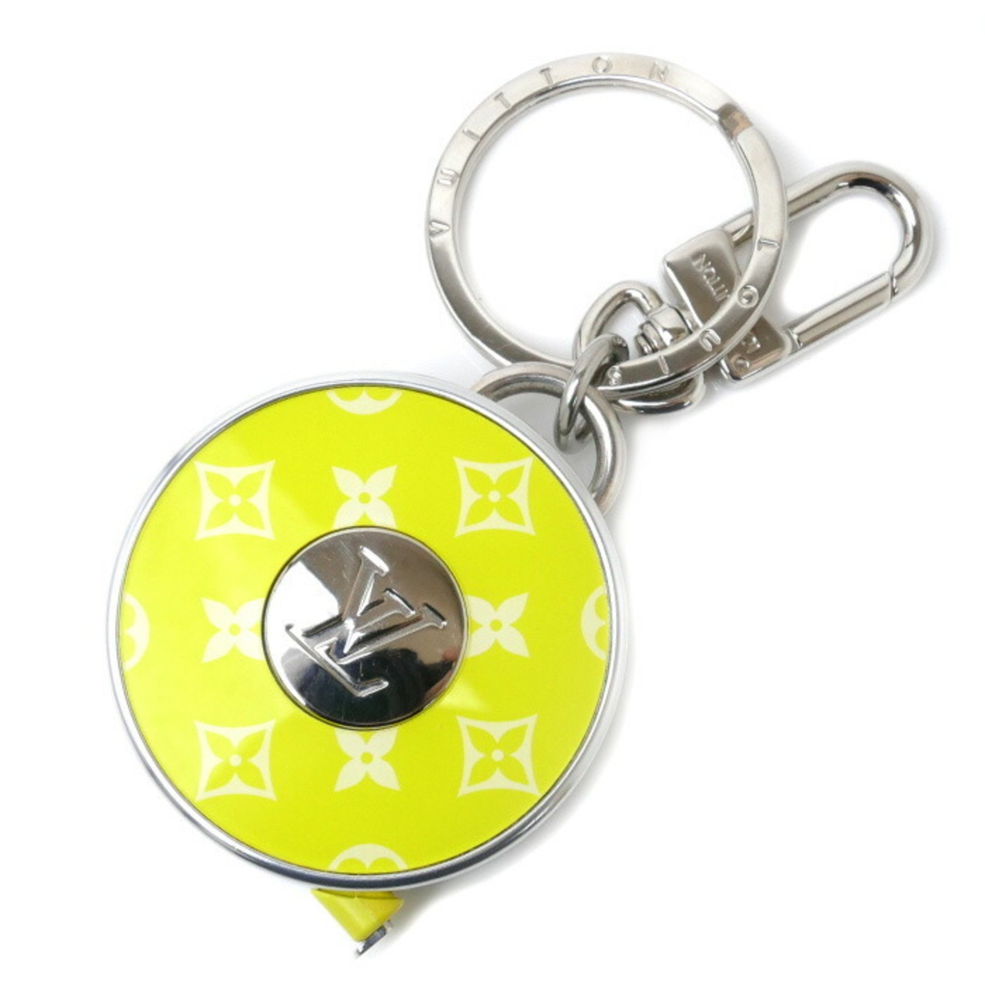 LOUIS VUITTON Portocre Meter Key Ring Yellow Silver MP3111 Major Scale Men's Women's