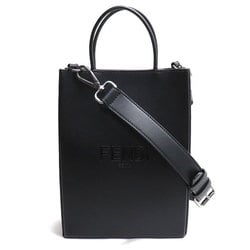 FENDI Logo Shopping Bag 2Way Shoulder Black 7VA512 Women's