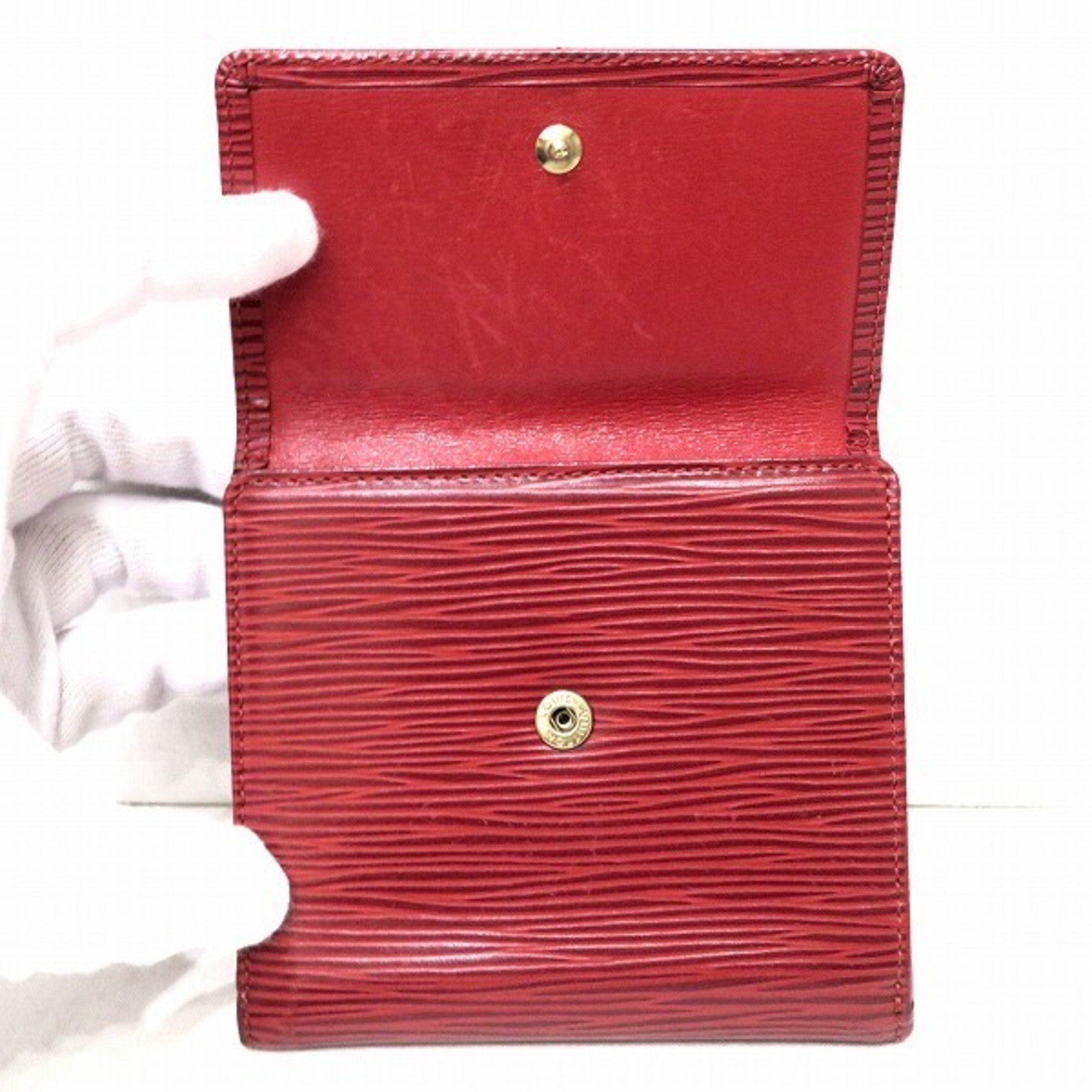 Louis Vuitton Epi Porte Monevier Cult Credit M63487 Wallet Bifold Women's