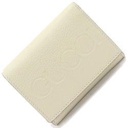 Gucci trifold wallet daily limited 731694 ivory leather compact double-sided ladies GUCCI