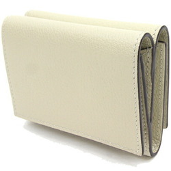 Gucci trifold wallet daily limited 731694 ivory leather compact double-sided ladies GUCCI