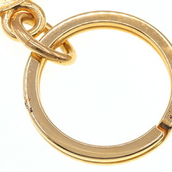 Christian Dior Dior Keyring Gold Metal Keychain Women's Christian