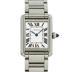 Cartier Tank Must SM WSTA0051 Women's Watch Silver Dial Quartz