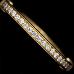 Tiffany TIFFANY&CO. Lock No. 19 Ring Diamond 0.16ct K18 YG Yellow Gold 750