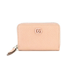GUCCI GG Marmont Double G Coin Case Purse Leather Pink 644412