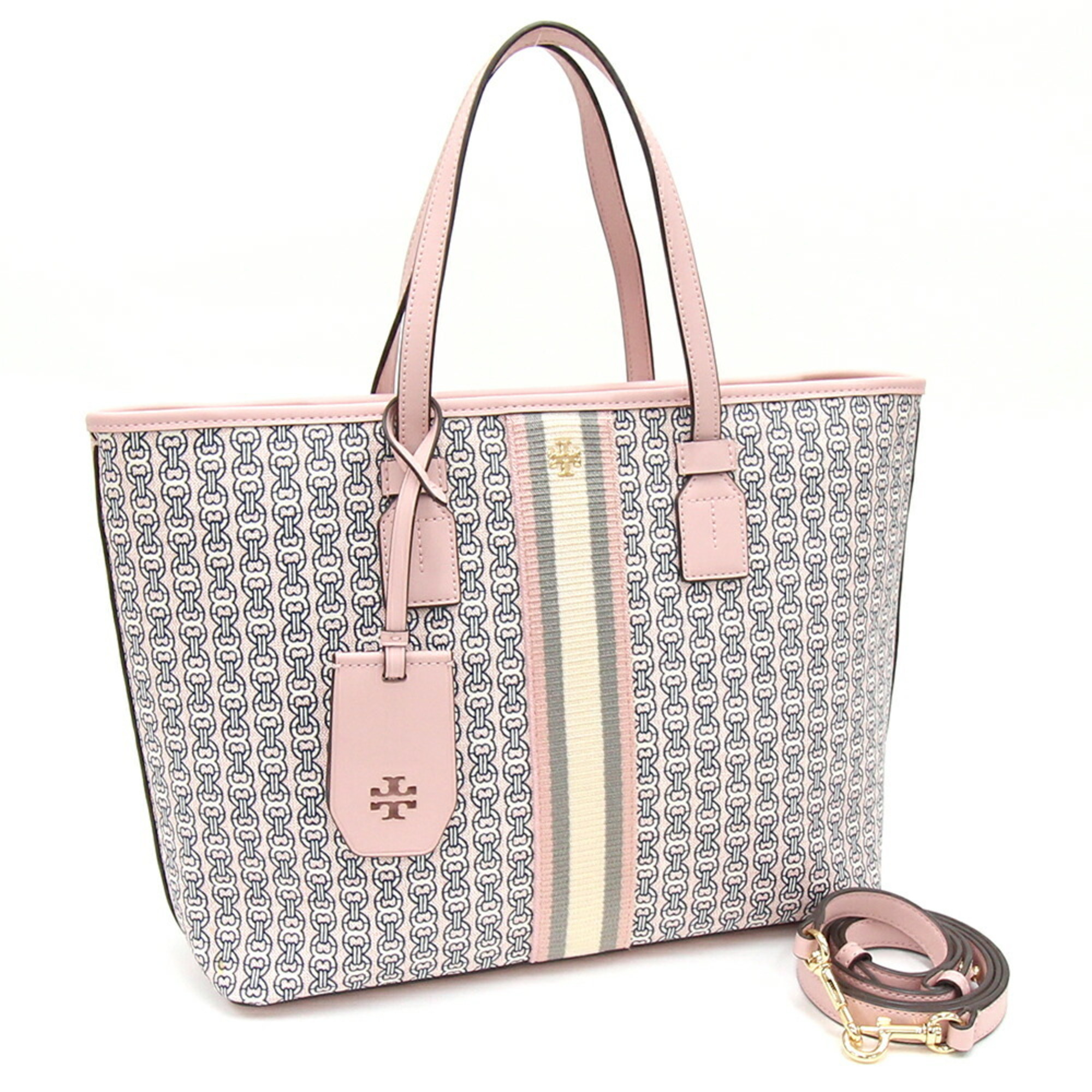 Tory Burch Tote Bag 10008691 Light Pink PVC Leather Women's GEMINI