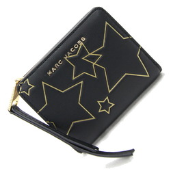Marc Jacobs Bifold Wallet Star Compact M0013327-001 Black Leather Ladies MARC JACOBS