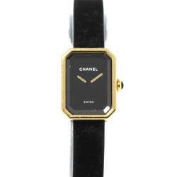 CHANEL Premiere Velvet H6125 Women's Watch Black Dial K18YG Yellow Gold Quartz