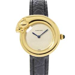 Cartier Panthere 1925 W2504556 Women's Watch Ivory Dial K18YG Yellow Gold Quartz