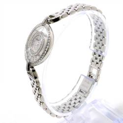 Chopard Happy Diamonds 4097 Diamond Bezel Dial Ladies Watch 7P Moving K18WG White Gold Quartz