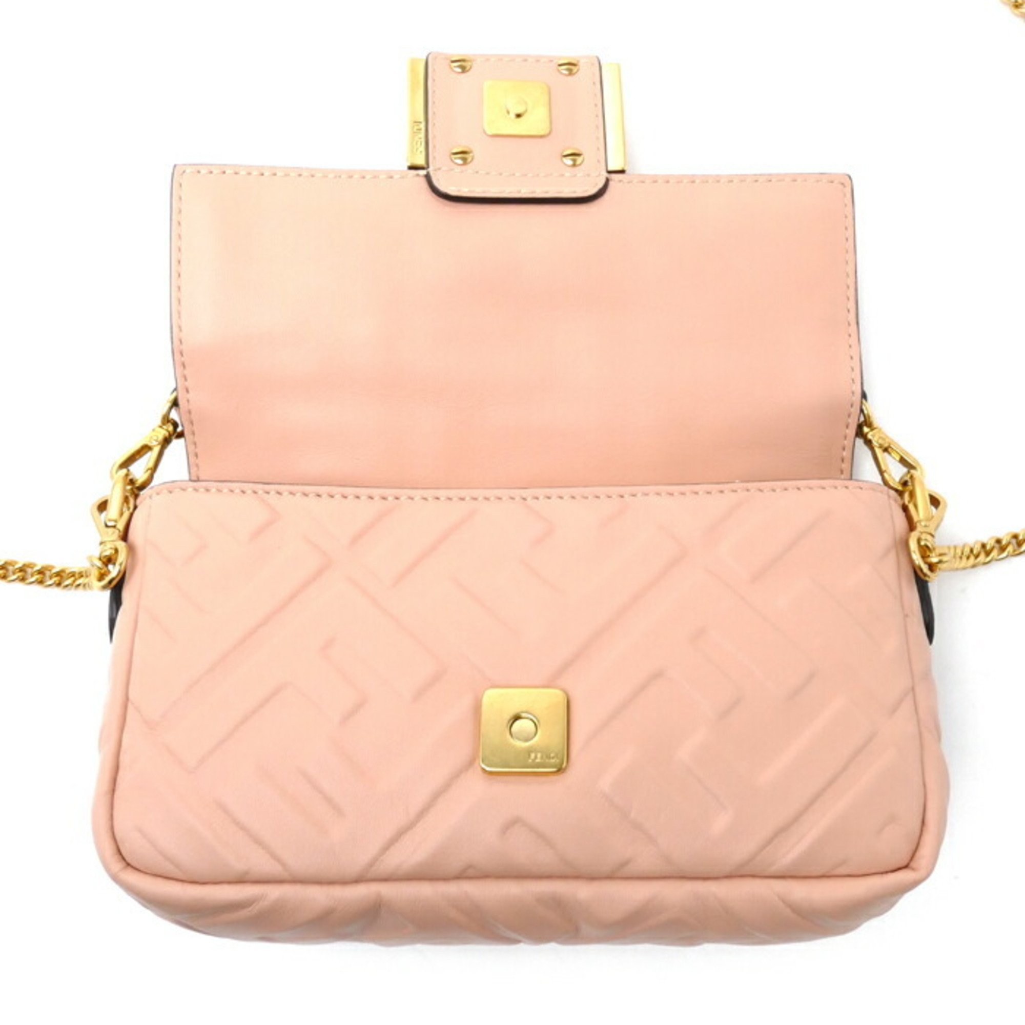 FENDI Zucca Mini Bucket Shoulder Bag Pink 8BS017 A72V F1JCJ Ladies
