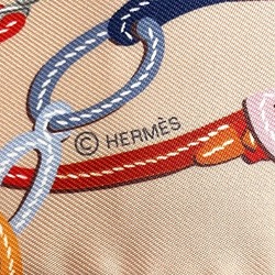 Hermes Twilly Brid de Gala Applique Pique Brand Accessories Muffler/Scarf Women's