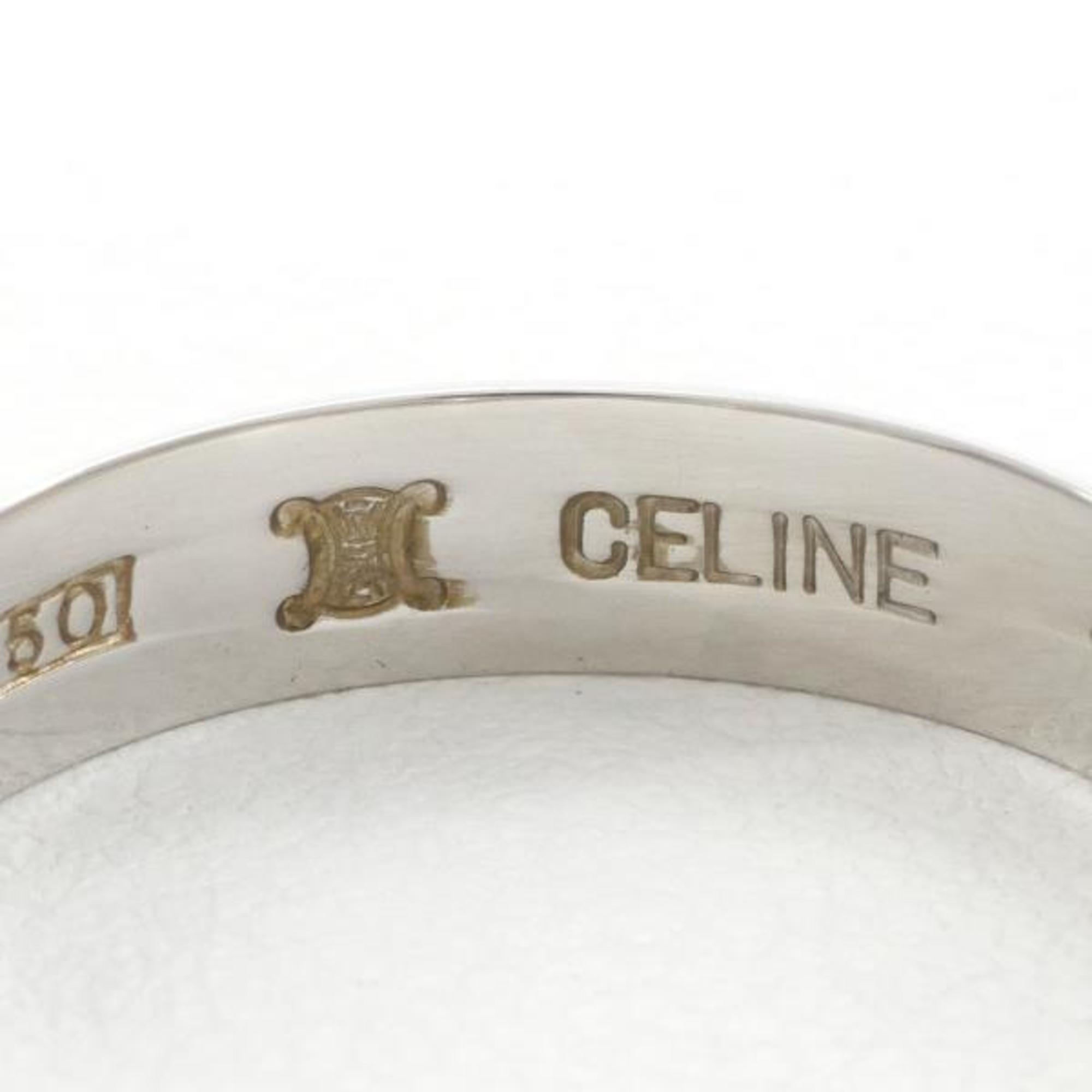 Celine Vintage PT850 K18YG Ring Size 16 Total Weight Approx. 3.3g Jewelry Wrapping Free