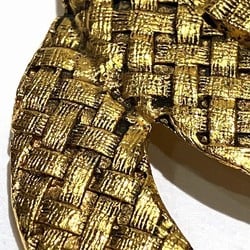 CHANEL Coco Mark Circle Brooch Gold Color Women's Accessories